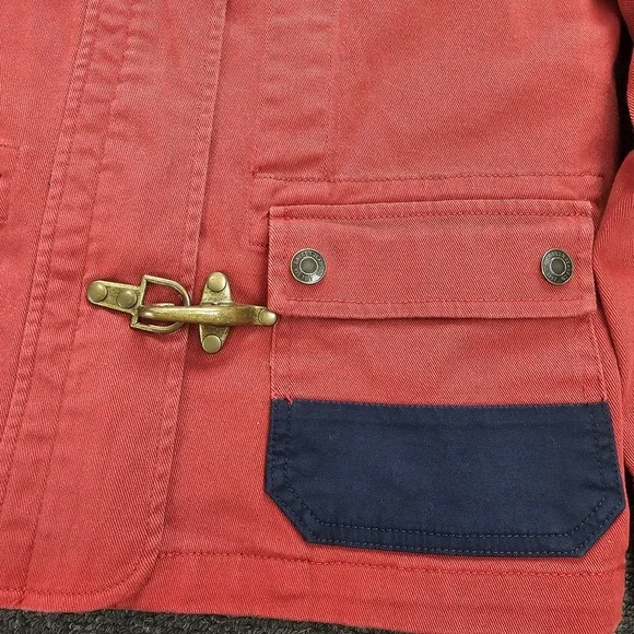 Vintage Ralph Lauren Jacket Medium Fireman Fisherman Lobster Clasp Marine Jacket - Picture 3 of 9